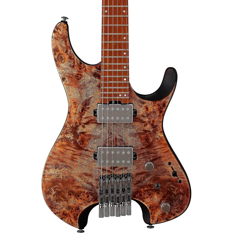 Ibanez Quest Standard Q52PB-ABS 6-String Headless Solid Body Electric Guitar, Right-Handed, Antique Brown Stained image 1
