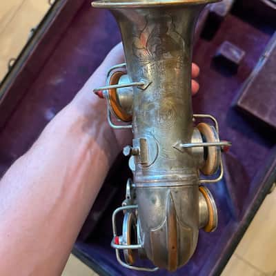 Conn Pann-American  Curved soprano saxophone 1920 - Silver laquer image 3