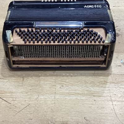 Acmette Accordion Vintage 1960s Black Acmette Accordion 41 keys 1960 - BLACK - #19619 image 19