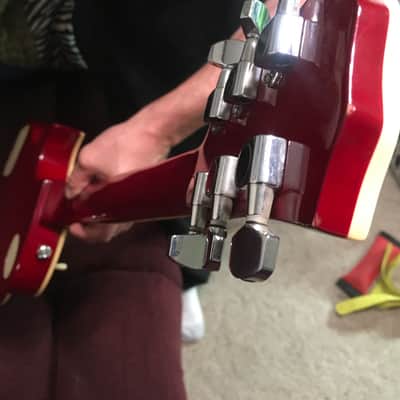 Davison Les Paul copy - Flame cherry image 12