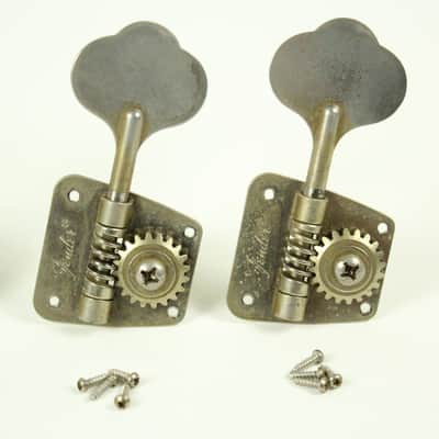 1968-1972 Vintage Fender Jazz/Telecaster/Precision Bass PBass ~NICKEL TUNERS~ Set 1969,1970,1971 image 3