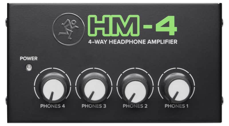 Mackie HM-4 4-Way Distribution Headphone Amplifier Amp w/4 Headphone Outputs image 1