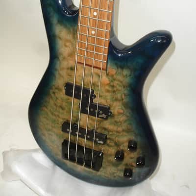Spector Legend 4 Neck-Thru 4-String Electric Bass Guitar, Faded Blue Gloss w/ Bag image 4