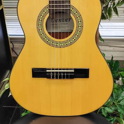 Denver DC12N-NAT 1/2 Size Nylon String Classical Guitar - Natural image 2