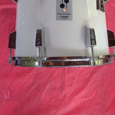 Rare 1990 Sonor Performer 14"x12" Tom - Late Poplar Edition (Made in Germany, White, Date Stamp 200) image 3