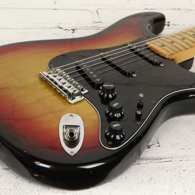 1977 Fender Stratocaster Sunburst Electric Guitar w/ Original Case image 8