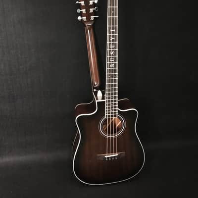 Busuyi Guitar 4 String Bass 6 String Lead Acoustic, Travel Acoustic Guitar with  Hard Case image 1