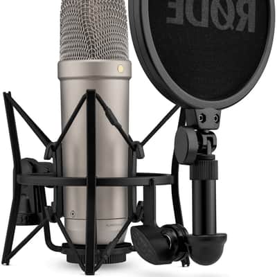 RODE NT1 5th Generation Large-Diaphragm Studio Condenser Microphone with 32-Bit Float Digital Output and XLR and USB Connectivity (Silver) image 5