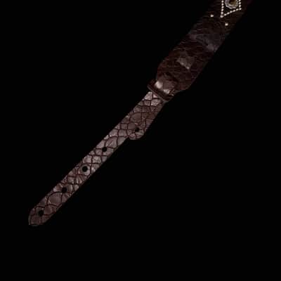 Carlino Chocolate scale leather tiger eye strap 2026 - Chocolate scale leather image 10