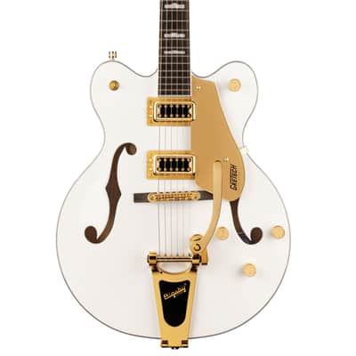 Gretsch G5422TG Electromatic Hollow Body Double-Cut with Bigsby/Gold Hardware, Snowcrest White image 2