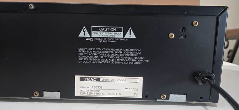 Teac V-770 1986-1987 - Black | Reverb