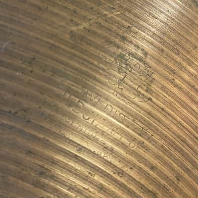 Zildjian Vintage 60's 14" Hi Hats - Thin, Sloshy, & Smoky - 788g/901g image 7