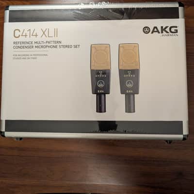 AKG C414 XLII/ST Stereo Matched Pair 2010s - Black image 1