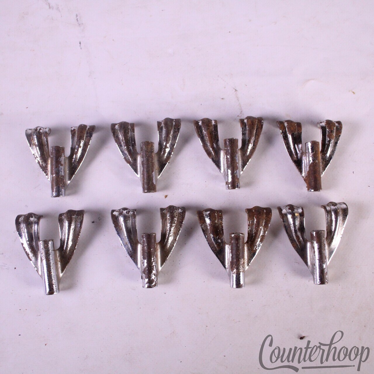 Ludwig 8x Bass Drum Tension/T-Rod-Claws Chrome Marching/Parade Vintage 60s USA — main photograph