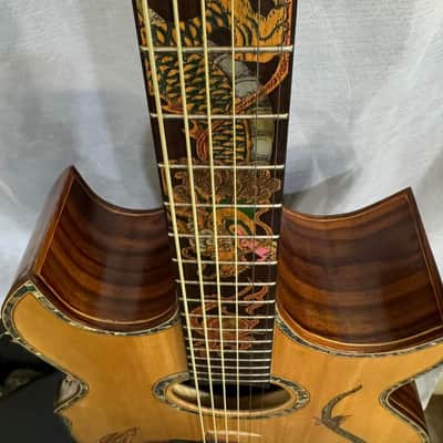 Blueberry Handmade Baritone Acoustic Guitar image 7