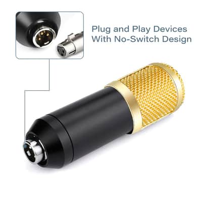 Recording Microphone Mic Stand Studio Condenser Microphone Vocal Recording KTV Karaoke Microphone image 7