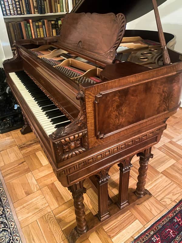 Chas M. Stieff Baltimore Grand Piano 5'4" Mahogany Unique image 1