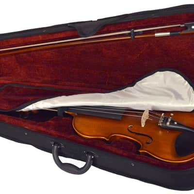Adagio EM-130-1/4 Solid Spruce Top 1/4 Size Student Violin Outfit w/Lightweight Case & Bow image 7