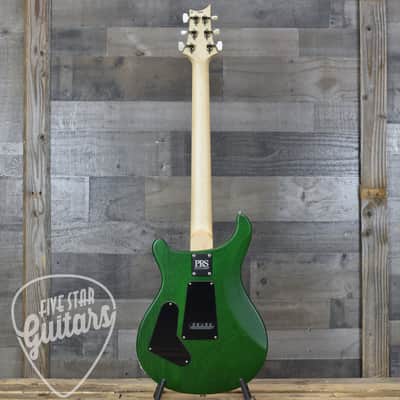 PRS Wood Library CE-24 Satin Quilt Top - Faded Gray Black Green Burst with Gigbag image 6