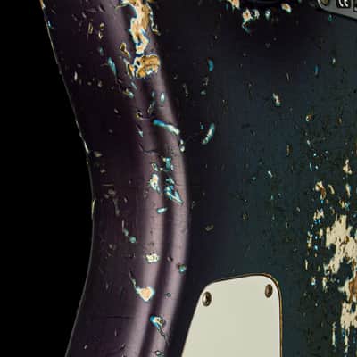 Fender Custom Shop 1966 Stratocaster SH Heavy Relic - Aged Competition Burgundy #87625 image 13
