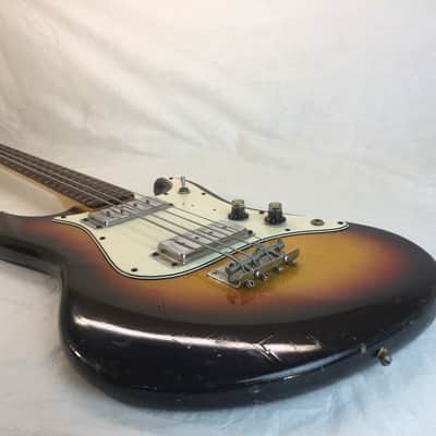 Vintage Aria 1820 1820T  1970's Sunburst MIJ Japan Shortscale Short Scale Offset Bass Guitar image 20