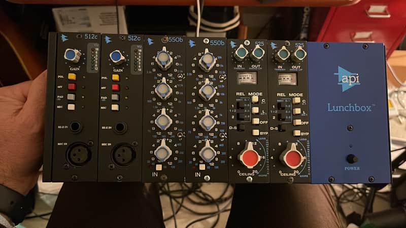 API Lunchbox 6B, 2x preamp Api 512c, 2x Api eq 550b, 2x Api comp 525 2020 image 1