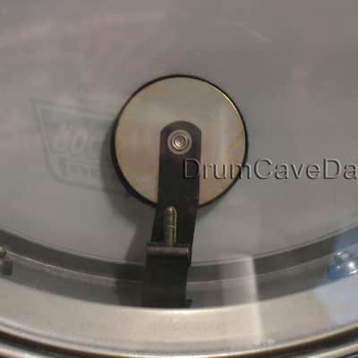 VINTAGE EARLY 1980s LUDWIG LM404 5X14" BLUE & OLIVE BADGE ACROLITE SNARE DRUM, DEMO VIDEO, ALL OEM! image 13