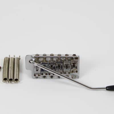 1978 Vintage Fender Stratocaster BRIDGE Assembly w/Tremolo Arm, Springs and Screws All Original 1970s USA Strat image 1
