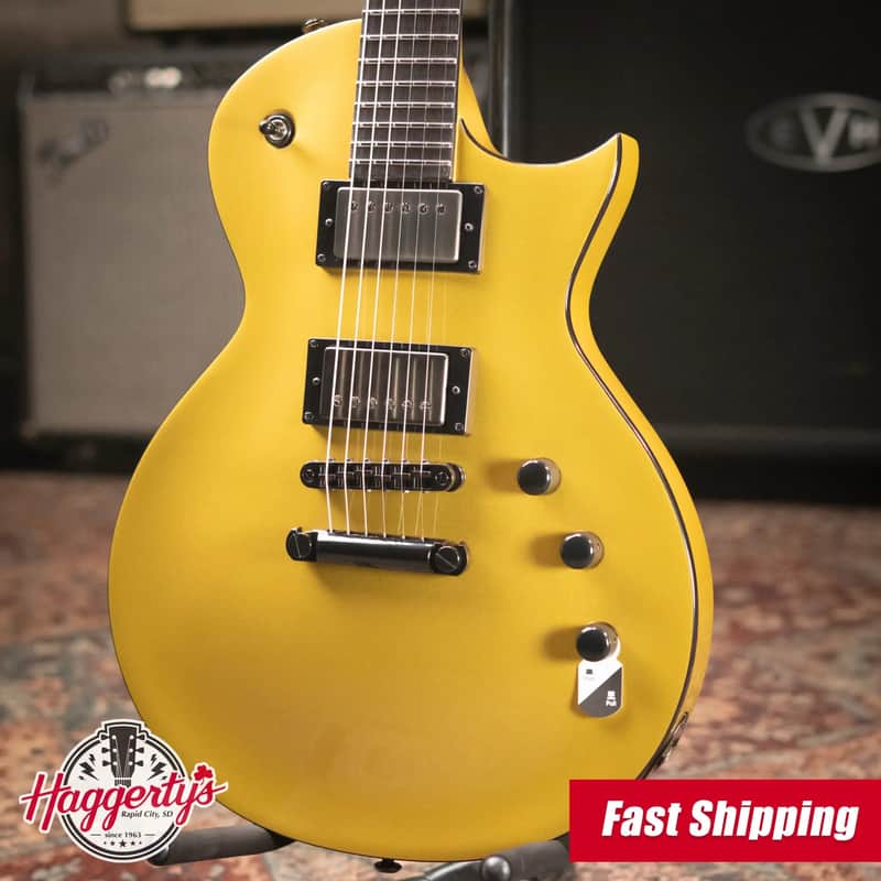 ESP LTD EC-2025 50th Anniversary Electric Guitar - Metallic Gold with Hardshell Case - Demo image 1