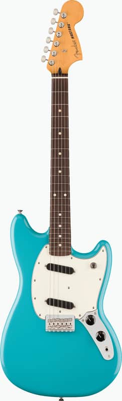 Fender Player II Mustang Electric Guitar Aquatone Blue image 1