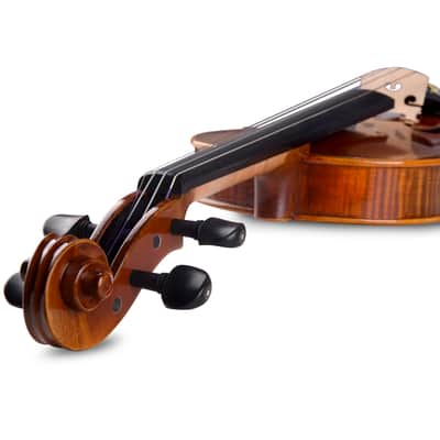 Aileen PREMIUM BEGINNER Series Violin Outfit - 4/4 Full Size Solid Wood Ebony Fitted image 7