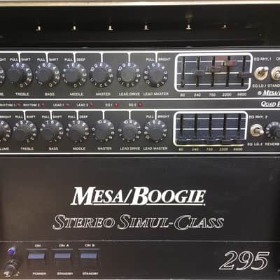 Mesa Boogie Quad Preamp/Simul-Class Stereo 295 Power Amp 1987 Black image 4