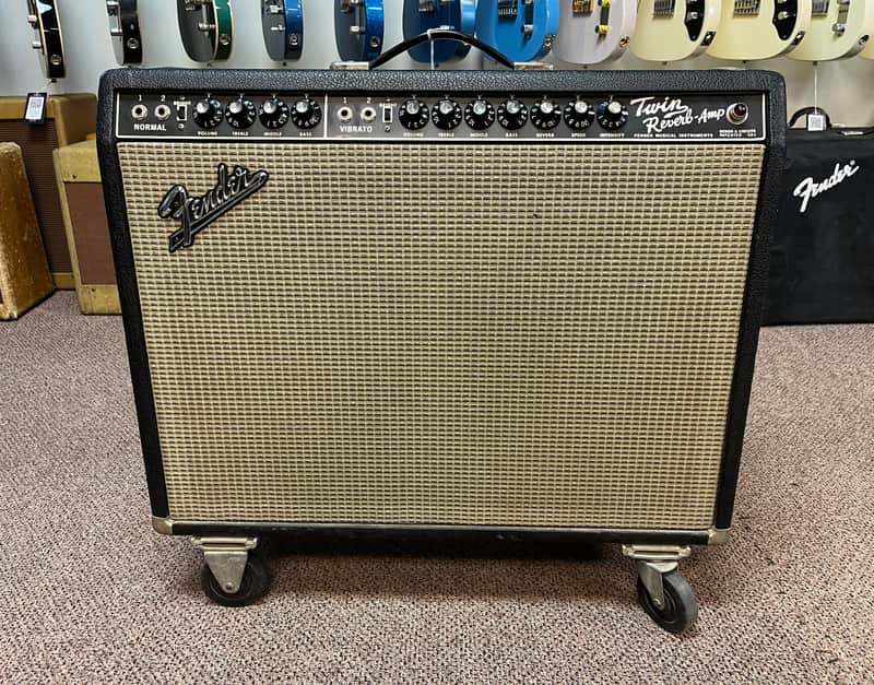 1967 Fender Blackface Twin Reverb Combo Amp image 1