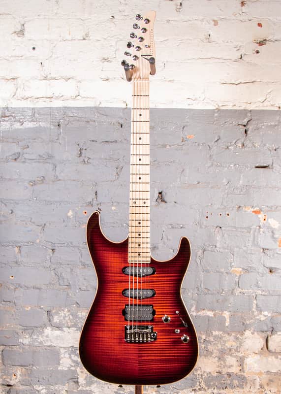 Tom Anderson Guitarworks Drop Top Shorty - Burnished Orange Burst
