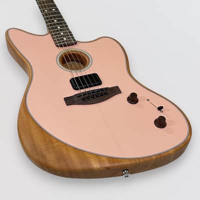 Fender Acoustasonic Player Jazzmaster Acoustic-Electric Guitar - Shell Pink image 5