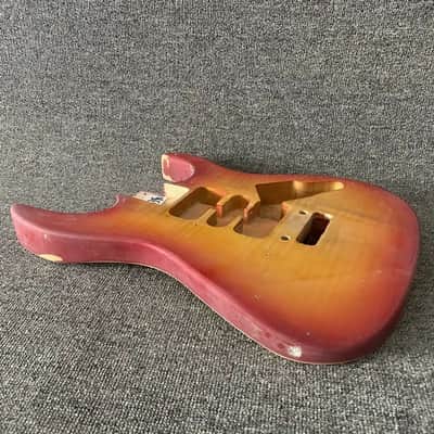 HSH Tiger Maple Top Cherry Burst Guitar Basswood Body image 5