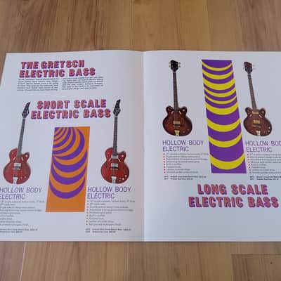Vintage 1968 Gretsch Bass/Bass Amplifier Catalog! Rare, Original Case Candy, Paperwork! image 2