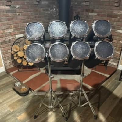 Vintage 1980's Octobans Tube Toms-8 Piece High & Low Pitch Set with Stand-Unknown Brand image 7
