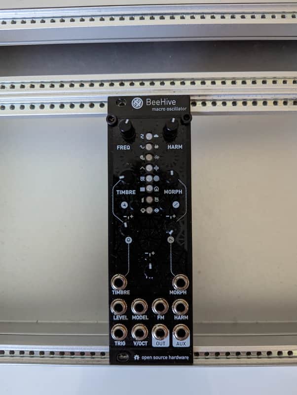 uPlaits Beehive Micro Mutable Instruments Plaits Eurorack Synthesizer Module (Black Aluminum) image 1