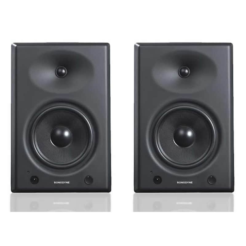 Sonodyne SRP800 8" 2 Way Powered Monitor Speakers Pair SRP 800 image 1