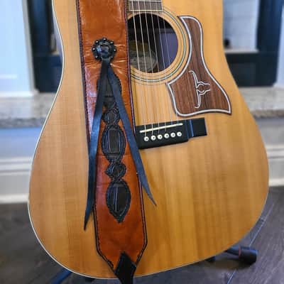 The Southern Outlaw - Handcrafted Full Grain Leather & Louisiana Premium Alligator Accent Guitar Strap image 4