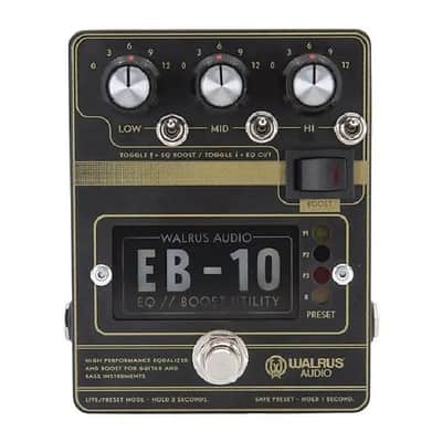 Walrus Audio EB-10 Black Pre-Amp Boost EQ *Free Shipping in the USA* image 3