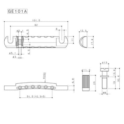True Custom Shop® GOTOH GE-101AN Aluminum Stop Tailpiece for Gibson SG Les Paul image 4