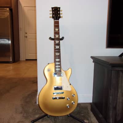 Gibson Les Paul Studio '70s Tribute with Mini-Humbuckers 2012 - 2015 Gold Top/Dark Back image 4