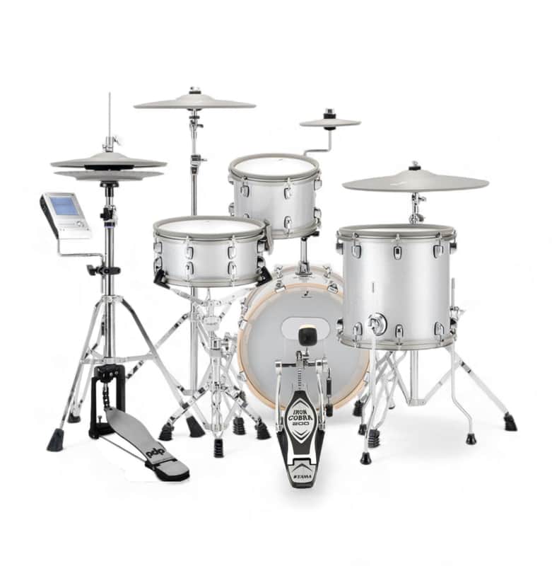 EFNOTE 5 Acoustic Designed Electronic Drum Kit White Sparkle image 1