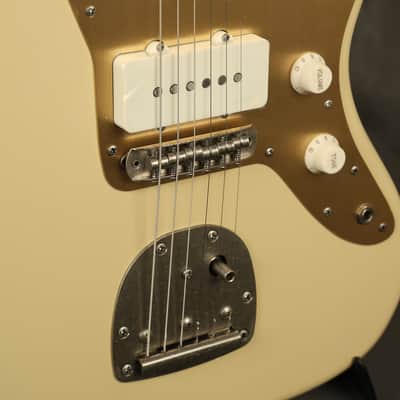 '22 Squire /Fender 40th Anniversary Vintage Edition Jazzmaster Satin Desert Sand image 8