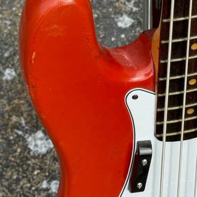 Fender Precision Bass 1979-81 - rare player grade Moroccan Red International Color on a budget. image 10