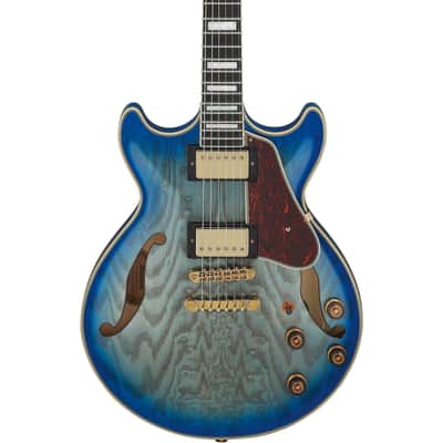 Ibanez Artcore AM93QA-JBB Jet Blue Burst - Electric Guitar image 4