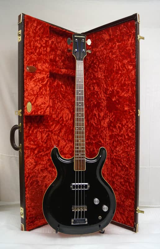 Acoustic Black Widow Bass  Black image 1