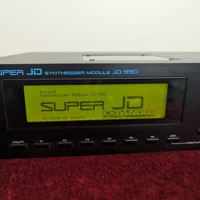 Roland Super JD-990 Sound Module with SR-JV80-04 Vintage Synth Expansion 1993 - 1996 - Black RackMount Synthesizer Rack Mount Synth Unit image 3